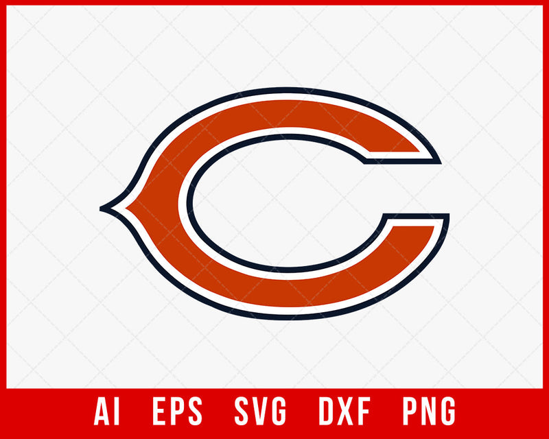 Chicago Bears Players T-shirt Design Logo NFL SVG Cut File for Cricut Silhouette Digital Download