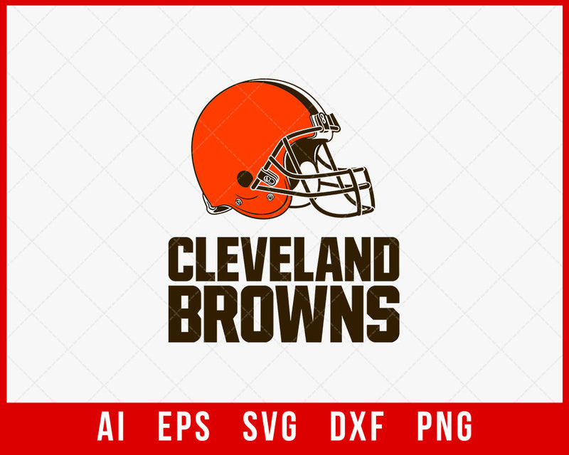 Cleveland Browns Logo SVG NFL T-shirt Design SVG Cut File for Cricut Digital Download