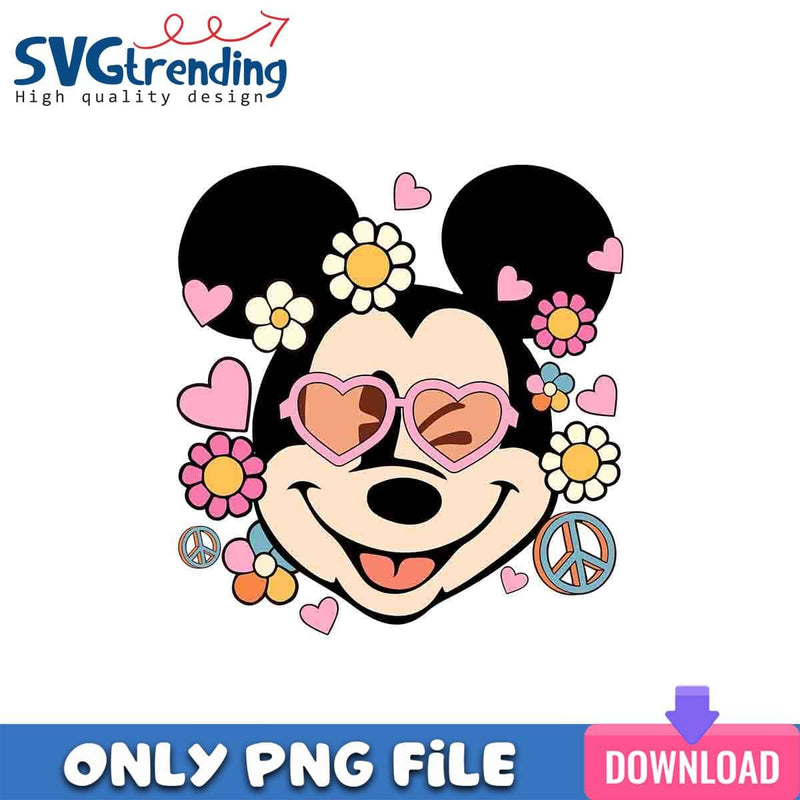 Happy Mickey Valentine PNG Mickey Mouse PNG Instant Download