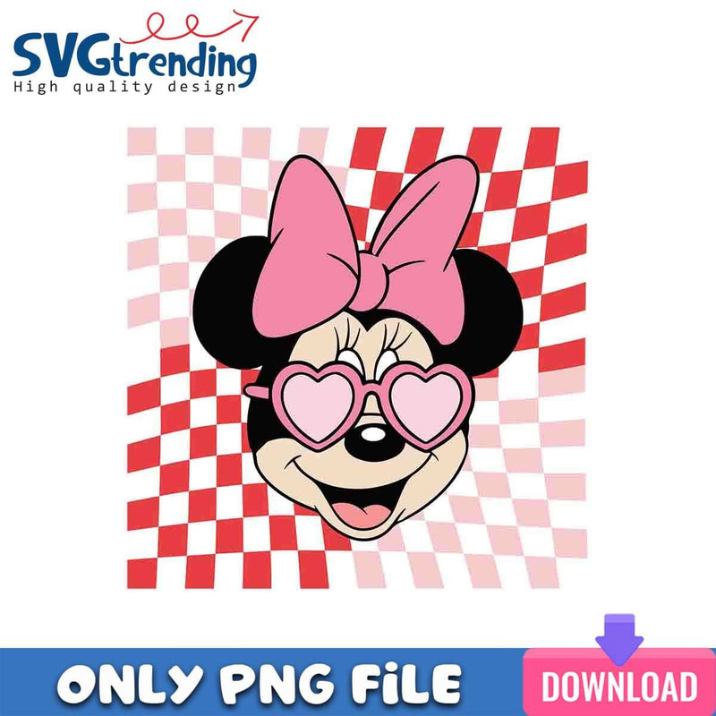 Retro Minnie Valentine PNG Minnie Heart PNG Instant Download