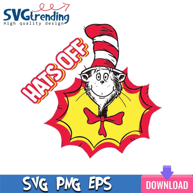 Hats Off SVG EPS PNG Files For Cricut Instant Download