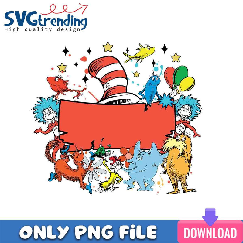 Dr. Seuss Book PNG Dr. Seuss Inspiration PNG Instant Download