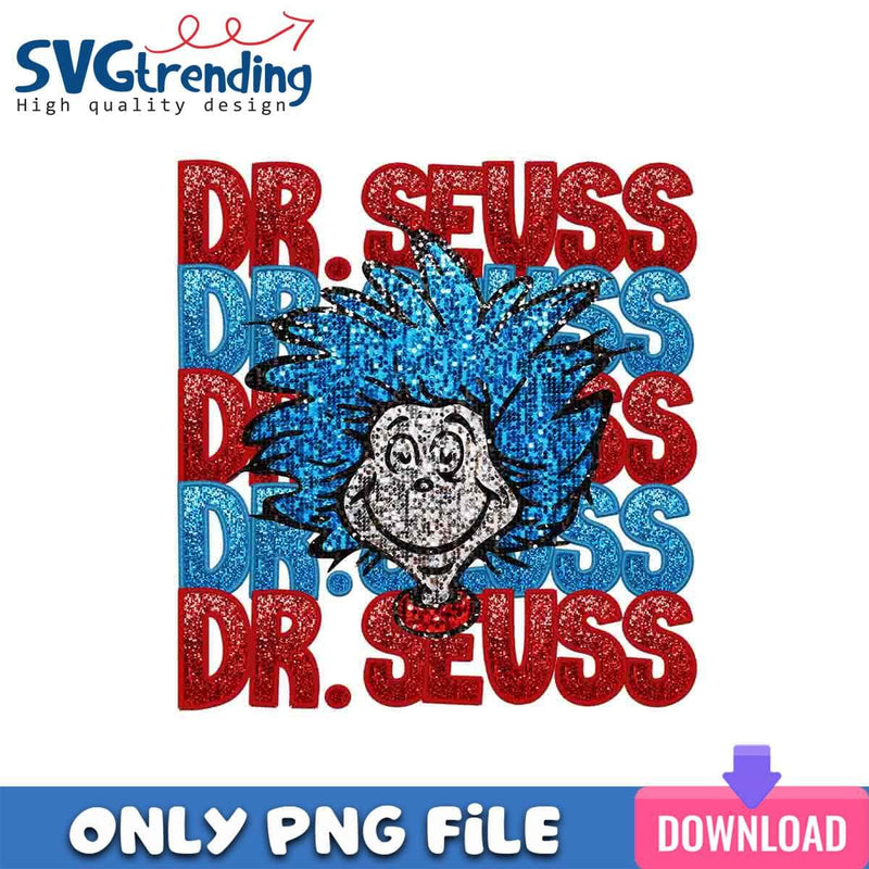 Glitter The Thing PNG DR. Seuss Day PNG Instant Download