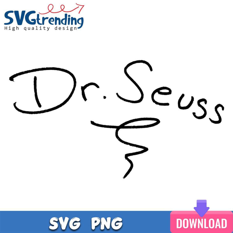 Dr Seuss Simple Text SVG DR Seuss SVG Files For Cricut Instant Download