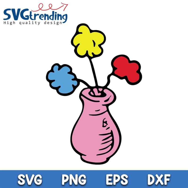 Dr Seuss The Flower Case SVG EPS DXF PNG Files For Cricut Instant Download