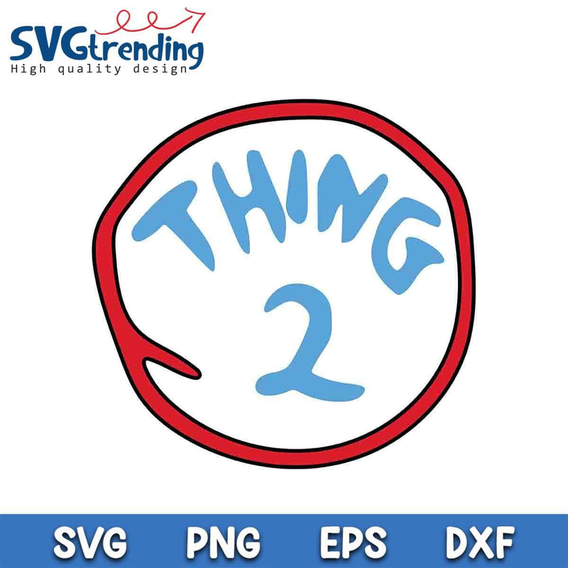 Red Thing 2 SVG EPS DXF PNG Files For Cricut Instant Download