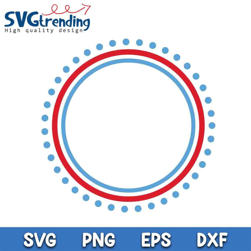 The Seuss Circle SVG EPS DXF PNG Files For Cricut Instant Download