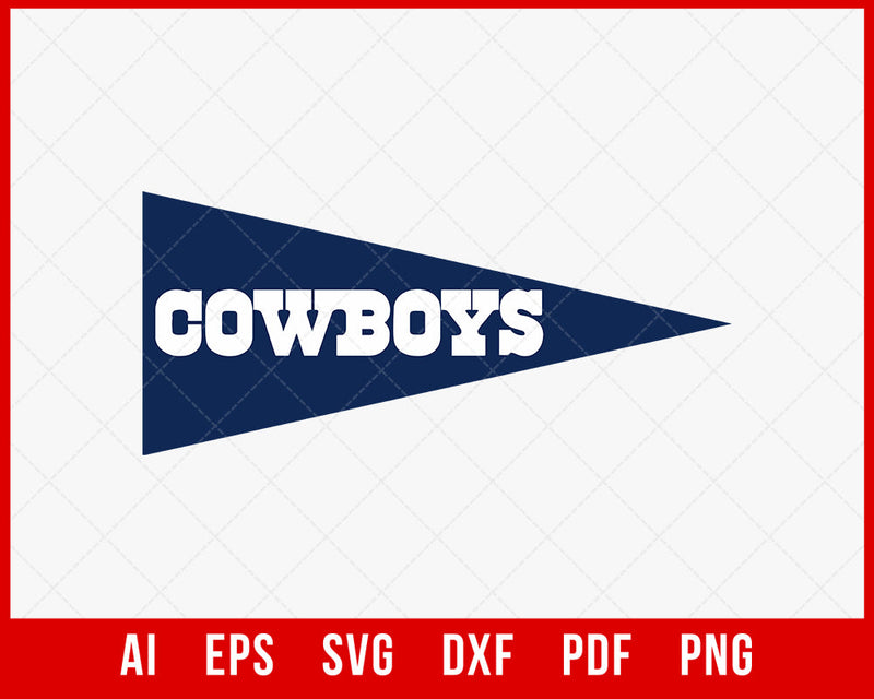 Dallas Cowboys Logo Silhouette SVG Cut File for Cricut Digital Download