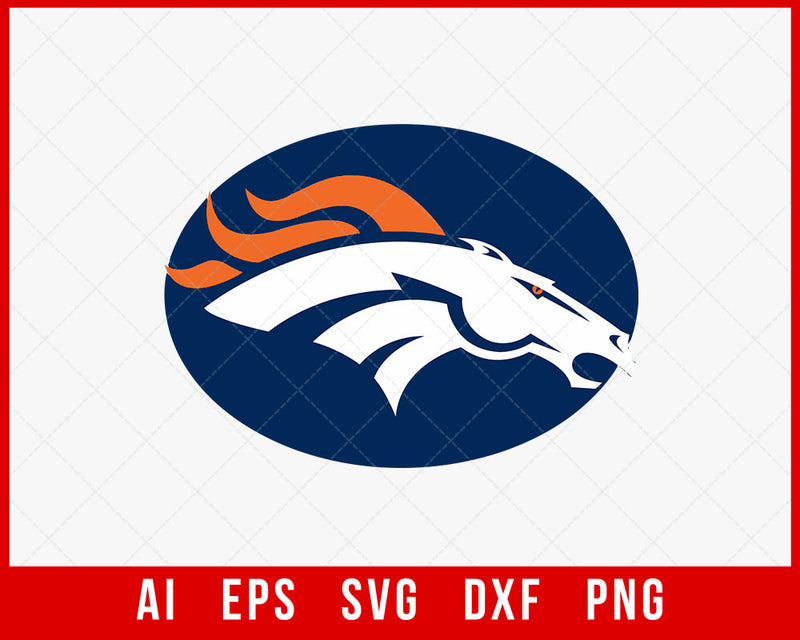 Denver Broncos Sports SVG NFL Cut File for Cricut Digital Download