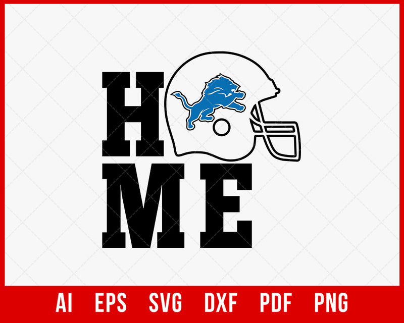Lions Home Clipart NFL SVG File for Cricut Maker and Silhouette Cameo Digital Download
