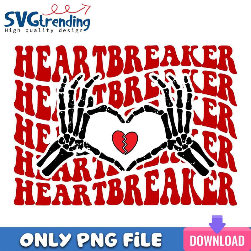 Heart Breaker Love PNG Be My Valentine PNG Instant Download