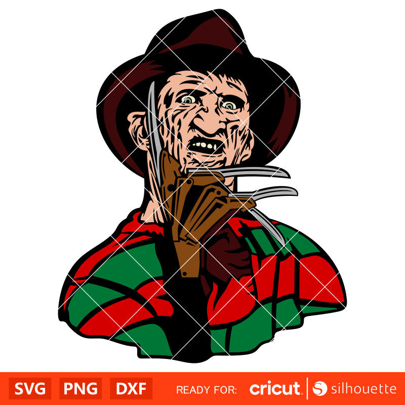 Freddy Krueger Svg, Never Sleep Again Svg, Nightmare on Elm Street Svg, Horror Movie Halloween Svg, Cricut, Silhouette Vector Cut File