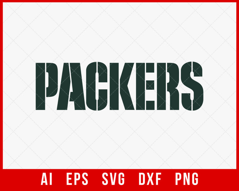 Packers Nation Clipart Silhouette NFL SVG Cut File for Cricut Digital Download