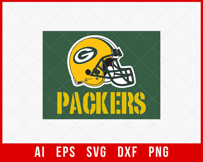 Green Bay Packers Logo Silhouette Cameo NFL SVG Cut File for Cricut Digital Download