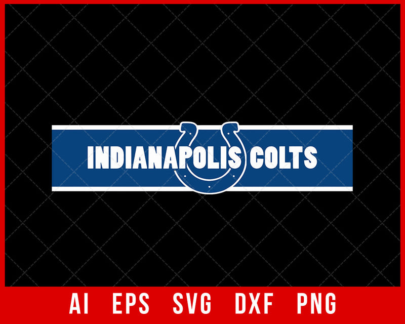 NFL Indianapolis Colts Logo Clipart SVG Decal Cut File for Cricut Digital Download