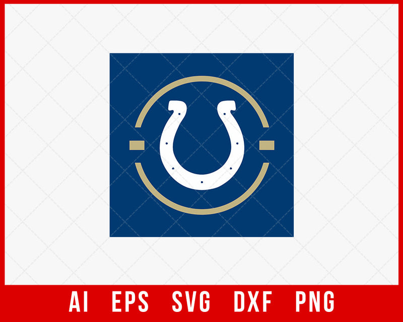 NFL Indianapolis Colts SVG Decal Silhouette Cameo Cut File for Cricut Digital Download