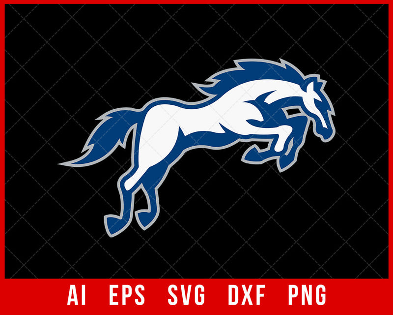 NFL Indianapolis Colts Horse Clipart Logo SVG Decal Cut File for Cricut Digital Download