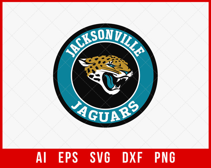 NFL Jacksonville Jaguars Logo T-shirt SVG File for Cricut Silhouette Digital Download
