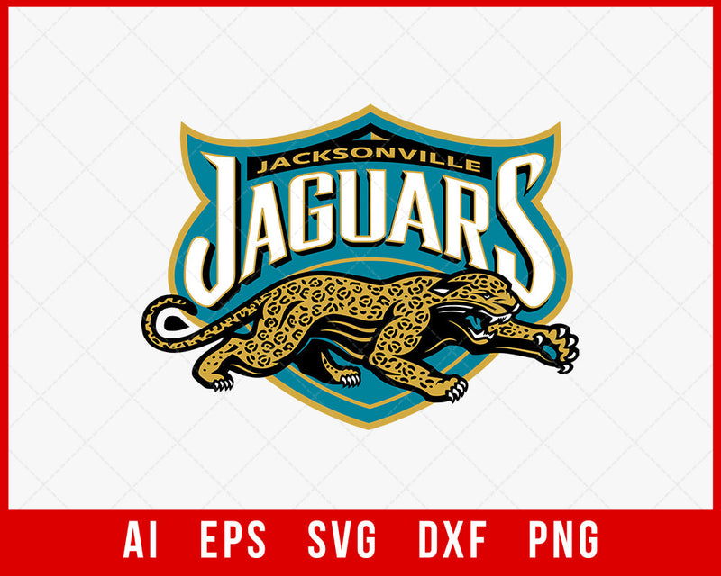 Jaguars Clipart NFL Football Team Logo SVG File for Cricut T-shirt Silhouette Digital Download