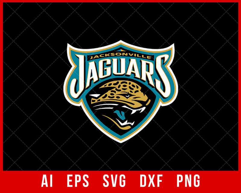 NFL Jacksonville Jaguars Logo Clipart SVG File for Cricut Silhouette Digital Download