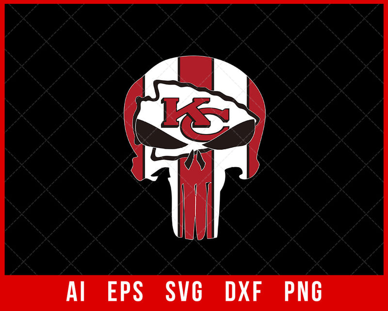 Kansas City Chiefs Clipart SVG File for Cricut Maker and Silhouette Cameo Digital Download