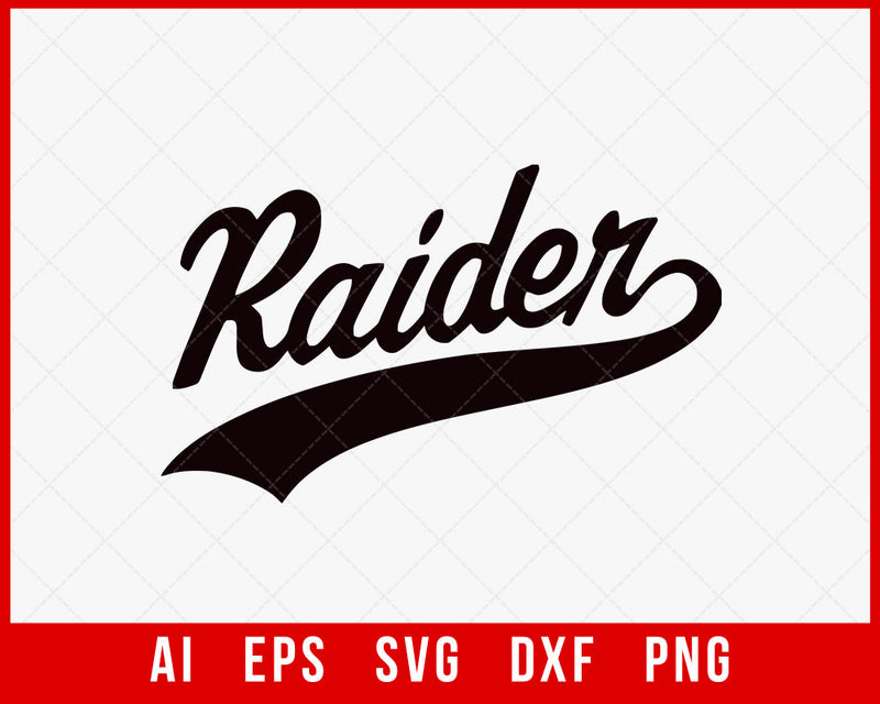 Raiders Football Logo Silhouette Split Cameo NFL T-Shirt Design SVG Cut File for Cricut Digital Download