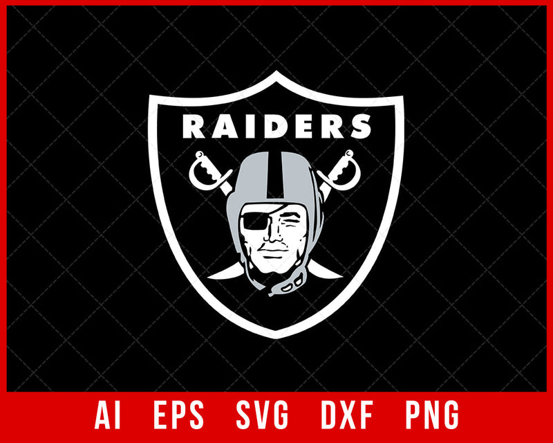 Las Vegas Raiders Logo T Shirt Silhouette NFL SVG PNG EPS DXF Cut File for Cricut Digital Download