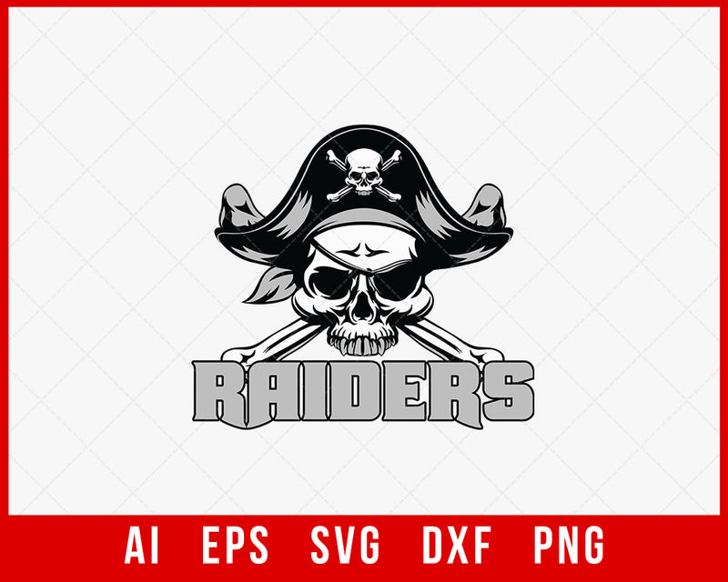 Las Vegas Raiders Logo Sports Silhouette NFL T-Shirt Design SVG Cut File for Cricut Digital Download