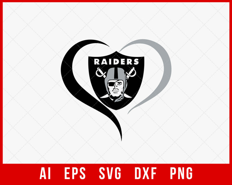 Las Vegas Raiders Logo Sports Silhouette NFL SVG Cut File for Cricut Digital Download