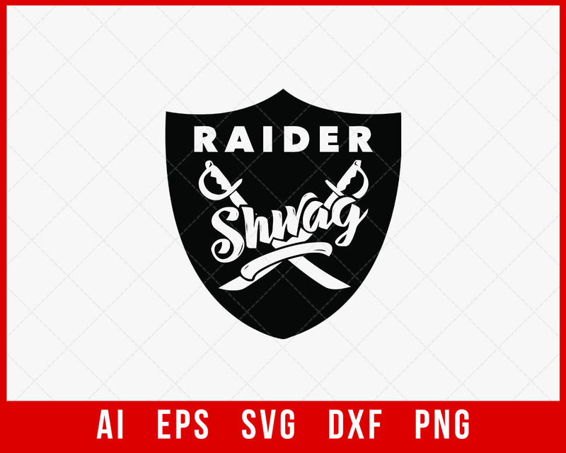 Las Vegas Raiders Logo Clipart Silhouette NFL SVG Cut File for T-shirt Cricut Digital Download