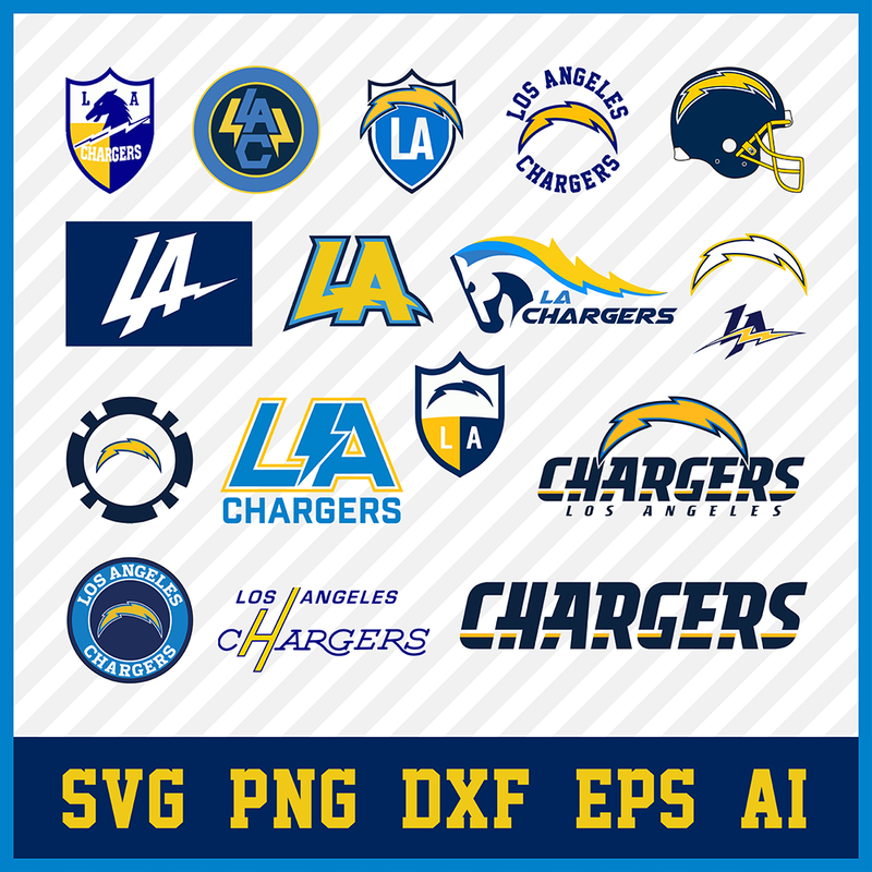 Los Angeles Chargers Svg Bundle, Chargers Svg, Chargers Logo, Chargers Clipart, Football SVG bundle, Svg File for cricut, Nfl Svg