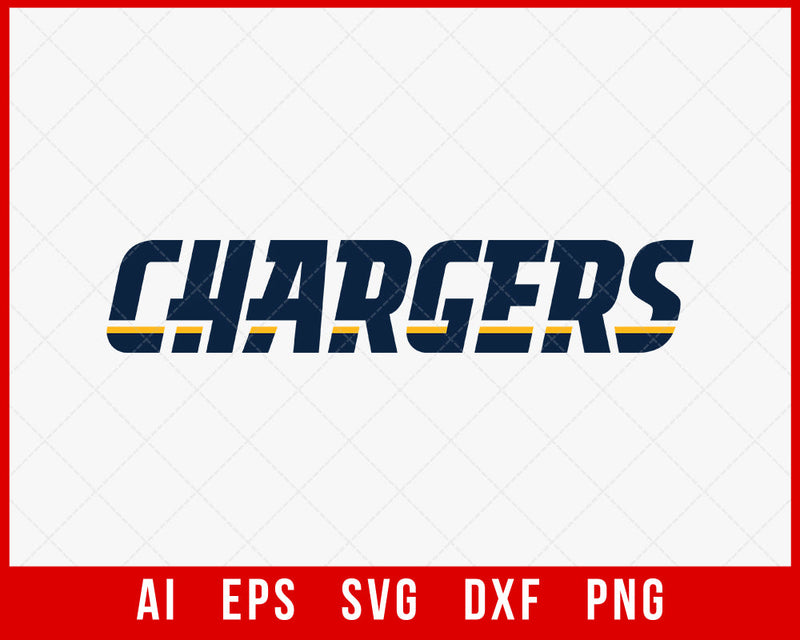 NFL Los Angeles Chargers Logo Clipart SVG Cut File for Cricut Digital Download