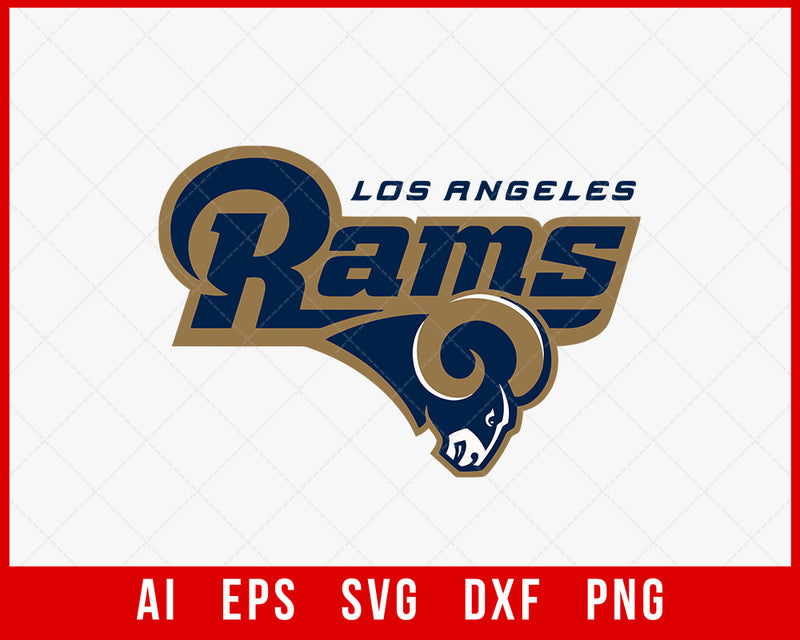 Los Angeles Rams NFL Players SVG Cut File for Cricut Digital Download