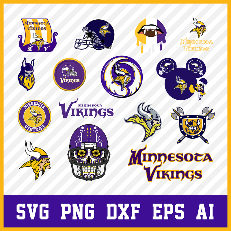 Minnesota Vikings Svg Bundle, Vikings Svg, Minnesota Vikings Logo, Vikings Clipart, Football SVG bundle, Svg File for cricut, Nfl Svg