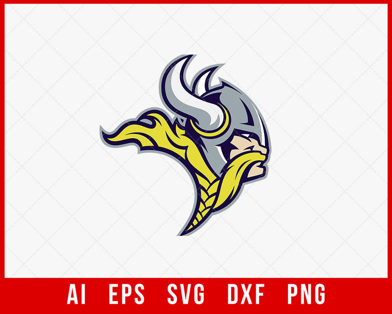 Minnesota Vikings Clipart Silhouette NFL SVG Cut File for Cricut Digital Download