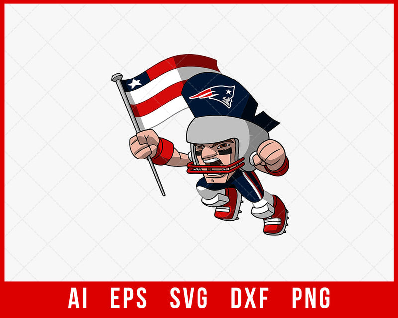 New England Patriots Player Gift NFL SVG Cut File for Cricut Digital Download