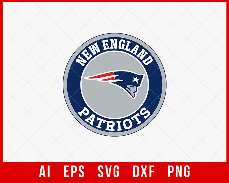 NFL Patriots Football PNG Clipart Silhouette SVG Cut File for Cricut Digital Download