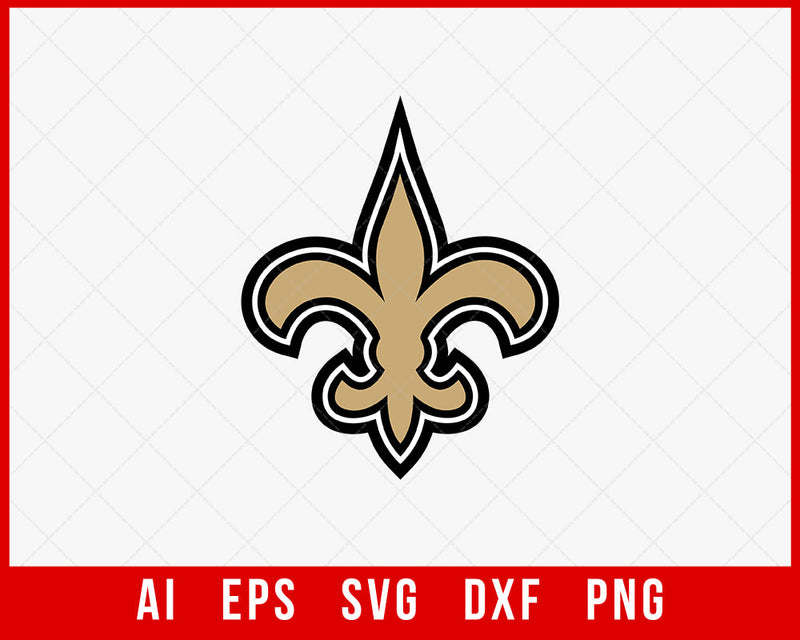 New Orleans Saints Logo Clipart NFL SVG Cut File for Cricut Digital Download