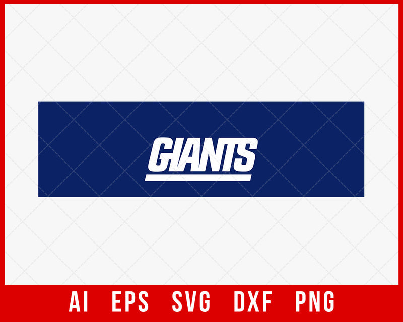 Giants Football New York Clipart NFL SVG Cut File for Cricut Digital Download