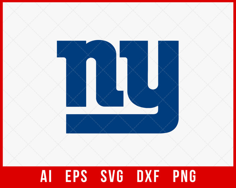 New York Giants NFL Logo Clipart SVG Cut File for Cricut Digital Download