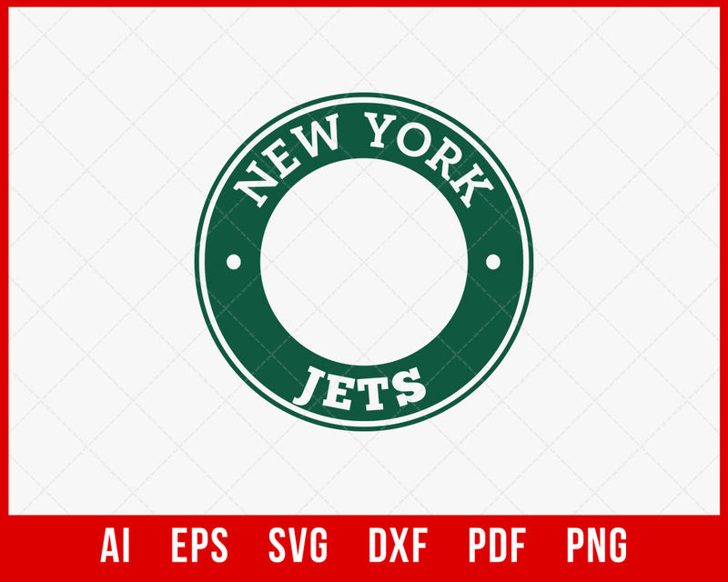 Jets Football Clipart Silhouette Cameo SVG Cut File for Cricut Digital Download