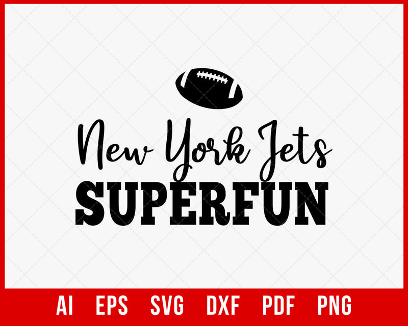 New York Jets Super Fun T-shirt Design SVG Cut File for Cricut Digital Download