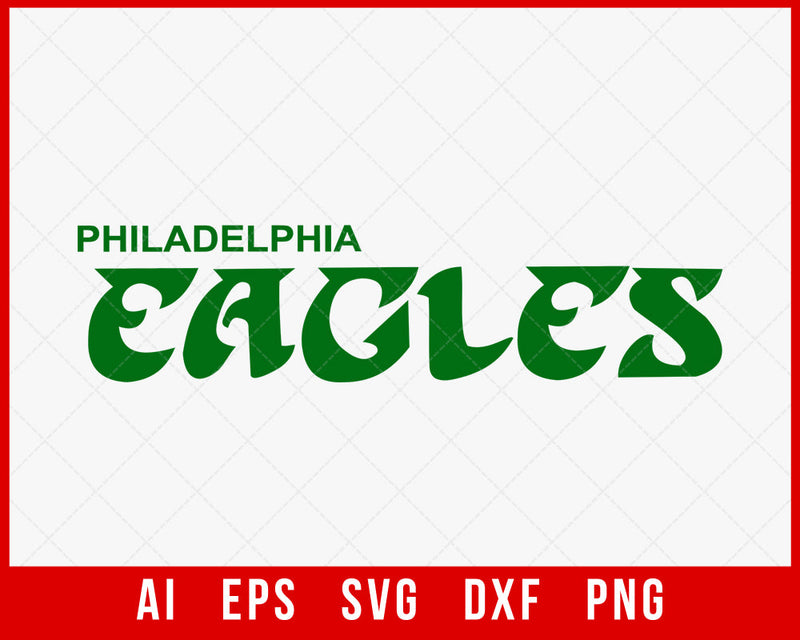NFL Franchise Philadelphia Eagles Logo Clipart Silhouette PNG NFL SVG Cut File for Cricut Digital Download