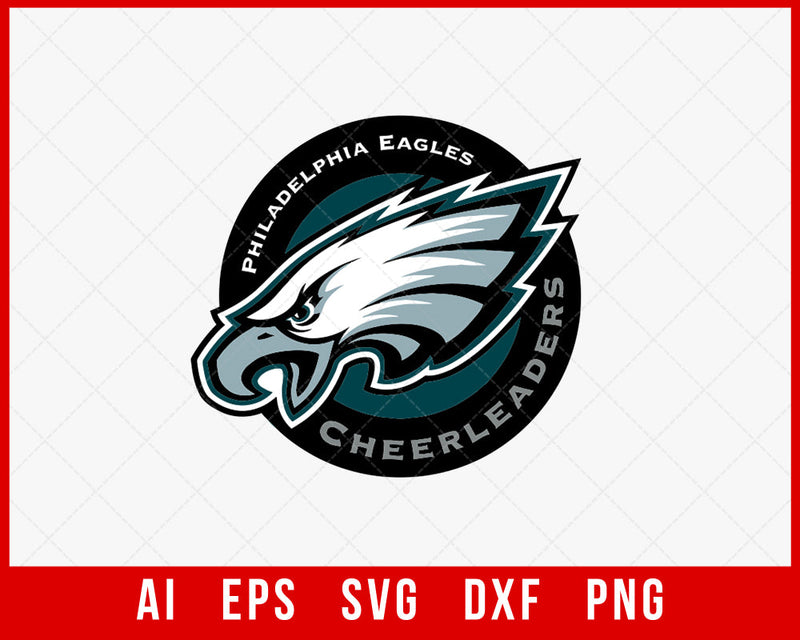 NFL Club Philadelphia Eagles Logo Clipart Silhouette SVG Cut File for Cricut Digital Download