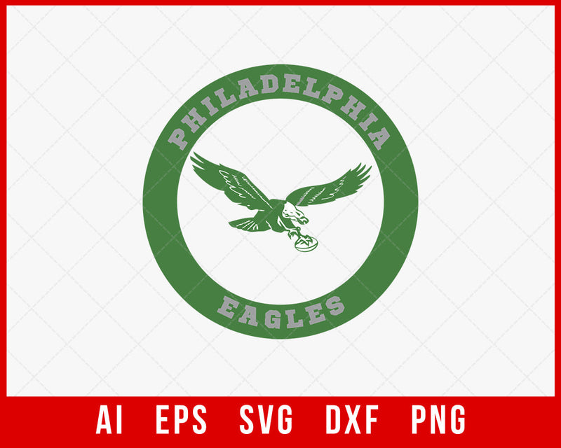 Philadelphia Eagles Logo SVG Decal NFL SVG Cut File for T-shirt Cricut Digital Download