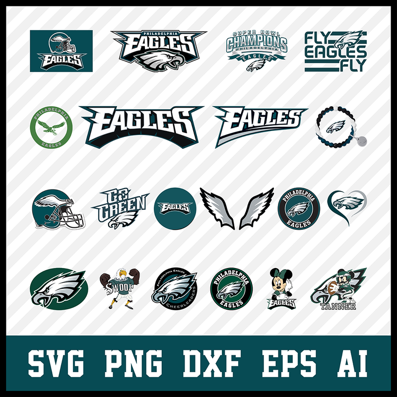 Philadelphia Eagles Svg Bundle, Philadelphia Eagles Svg, Philadelphia Eagles Logo, Philadelphia Eagles Clipart, Football SVG bundle, Svg File for cricut, Nfl Svg