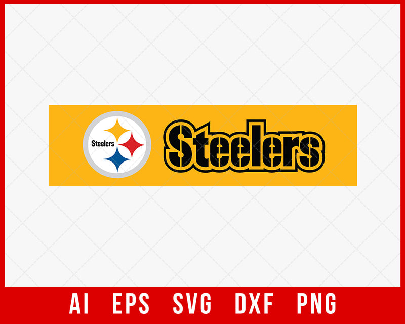 Pittsburgh Steelers Cricut Sticker Print Silhouette NFL SVG Cut File for Cricut Digital Download