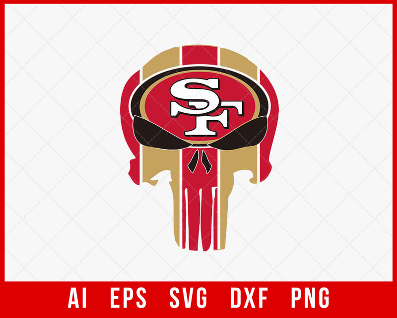 NFL San Francisco 49ers Logo Silhouette SVG Cut File for Cricut Digital Download