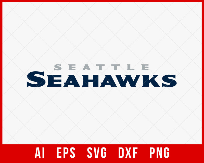 Seattle Seahawks Logo SVG Split Decal NFL SVG Cut File for Cricut T-shirt Digital Download