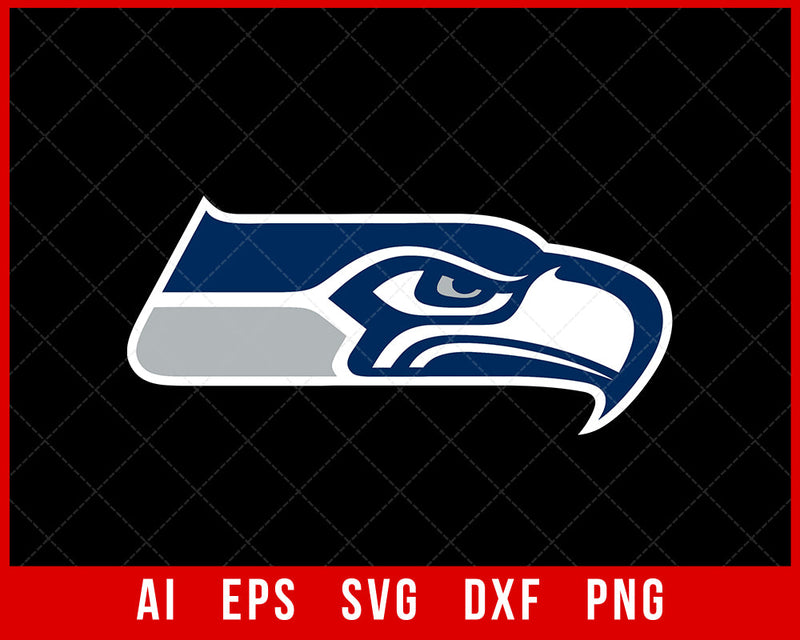 Seattle Seahawks Football Logo Clipart SVG Cut File for Cricut T-shirt Digital Download